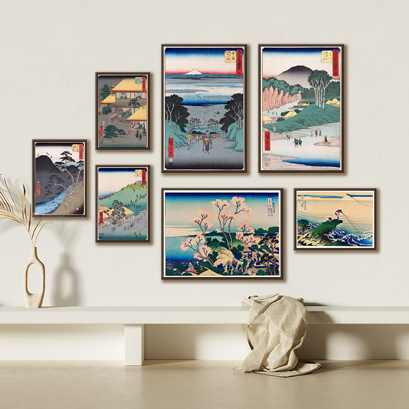 Japanese Traditional Lifestyle - Toile d'art mural avec imprimés japonais,