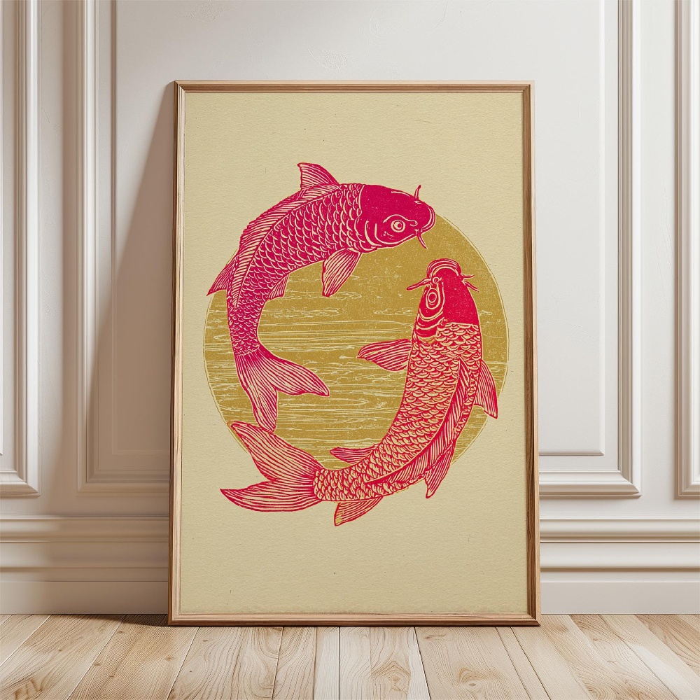 Affiche Poisson Or, Affiches P - Japanese Zen Lifestyle avis et prix