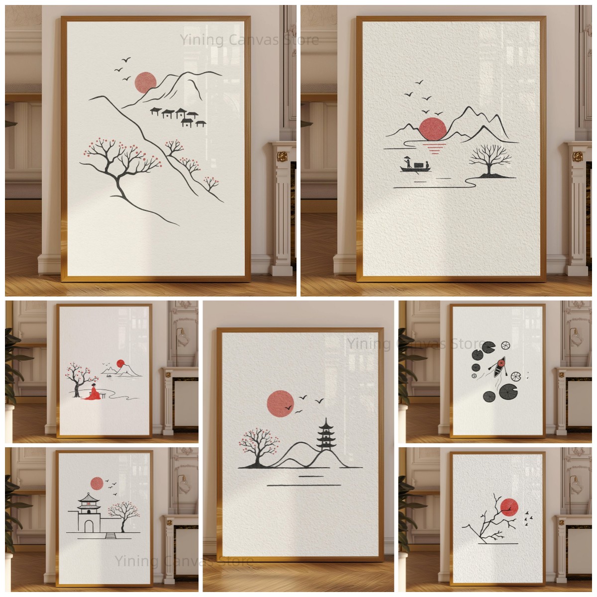 Affiche d'encre japonaise mini - Japanese Zen Lifestyle avis et prix