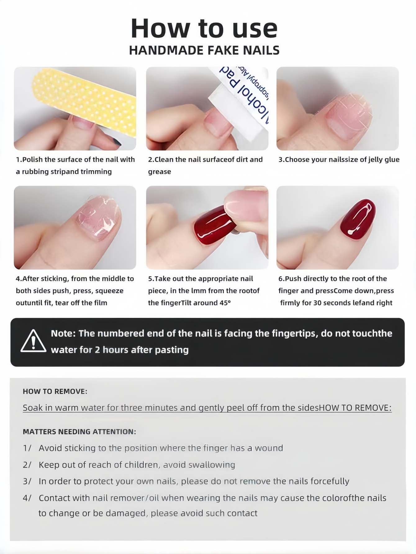 10 faux ongles faits à la main - Japanese Lifestyle In Japanese avis et prix