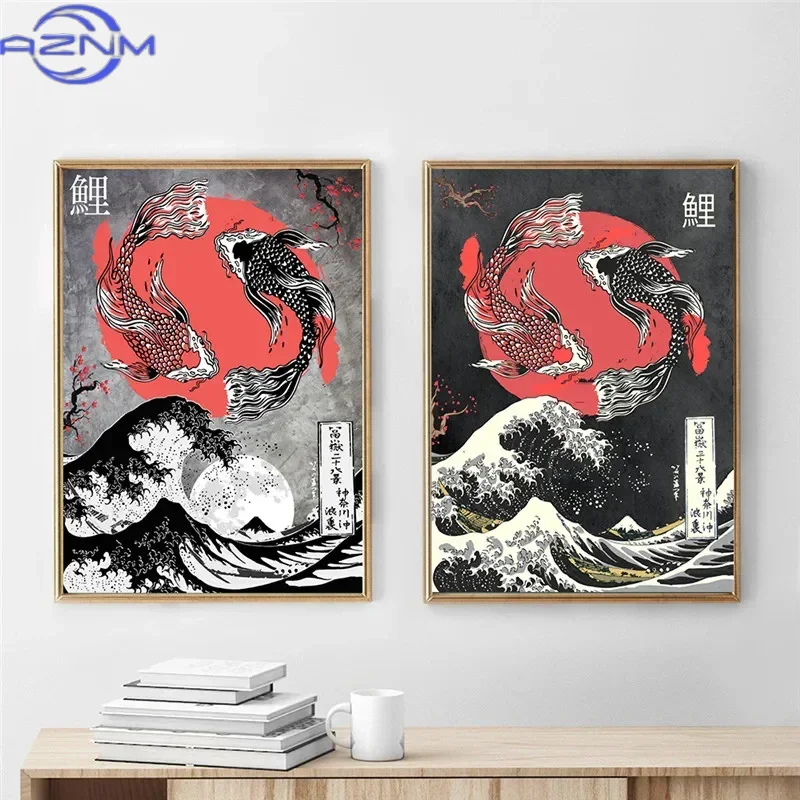 AZNM – peinture sur toile, gra - Japanese Traditional Lifestyle avis et prix