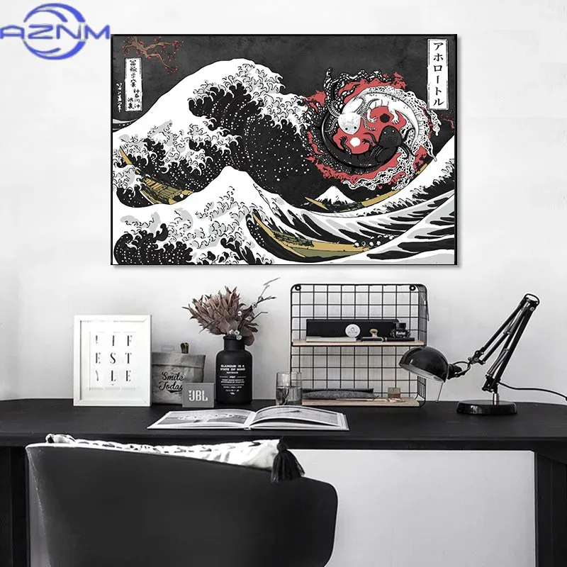 AZNM – peinture sur toile, gra - Japanese Traditional Lifestyle avis et prix