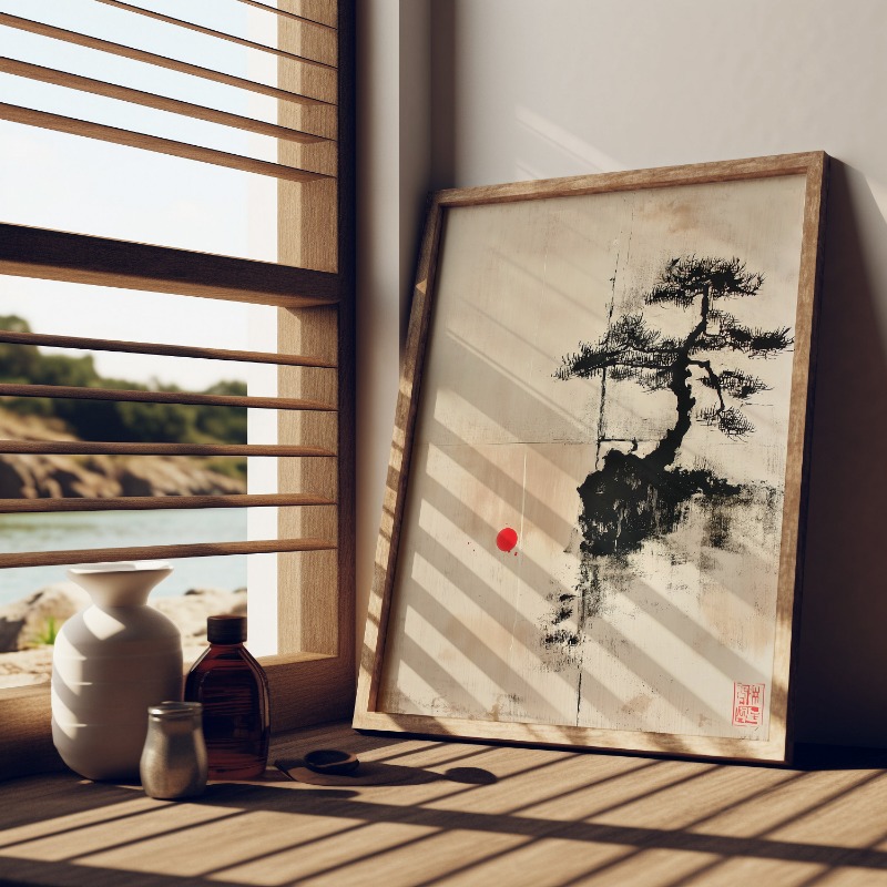 Affiche d'art de paysage de St - Japanese Zen Lifestyle avis et prix